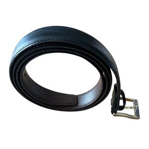 Christian Dior Men Classic Black Leather Belt 42